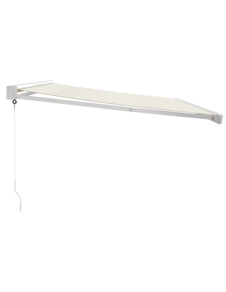 Tenda da Sole Retrattile Crema 4x3 m in Tessuto e Alluminio