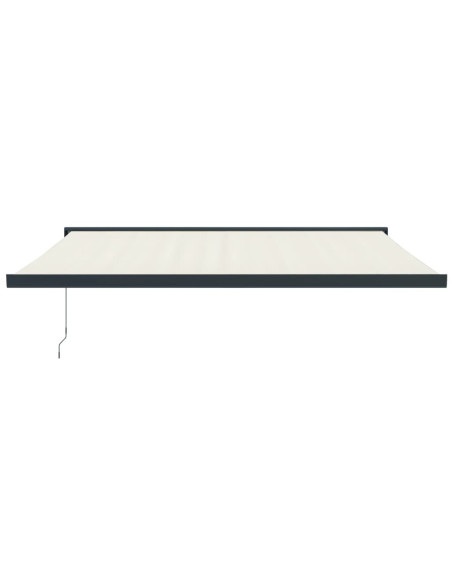 Tenda da Sole Retrattile Crema 4x3 m in Tessuto e Alluminio