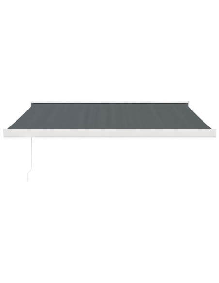 Tenda da Sole Retrattile Antracite 3,5x2,5m Tessuto e Alluminio