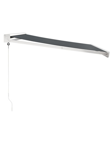 Tenda da Sole Retrattile Antracite 3,5x2,5m Tessuto e Alluminio