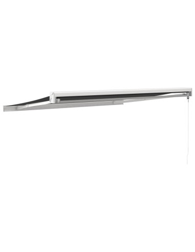 Tenda da Sole Retrattile Antracite 3,5x2,5m Tessuto e Alluminio