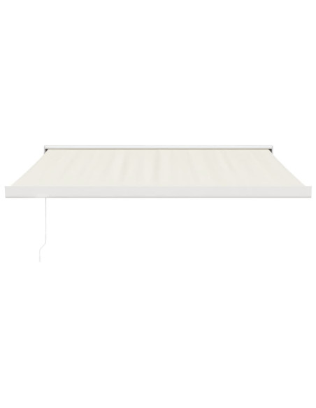 Tenda da Sole Retrattile Crema 3,5x2,5 m in Tessuto e Alluminio