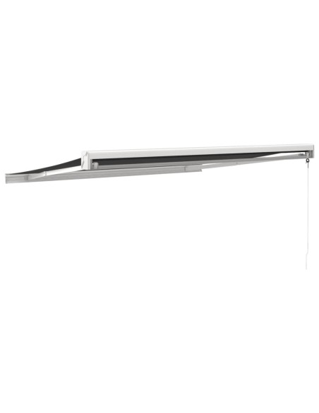 Tenda da Sole Retrattile Antracite 3x2,5 m Tessuto e Alluminio