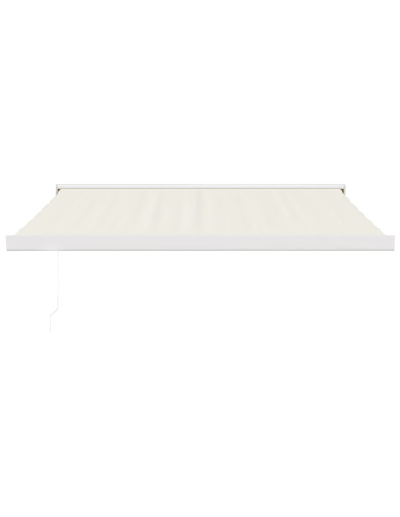 Tenda da Sole Retrattile Crema 3x2,5 m in Tessuto e Alluminio