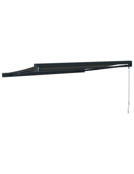 Tenda da Sole Retrattile Antracite 3,5x2,5m Tessuto e Alluminio