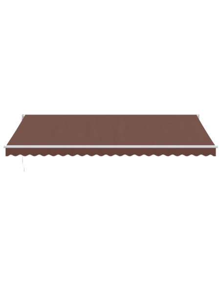 Tenda Sole Retrattile Manuale 500x300 cm Marrone