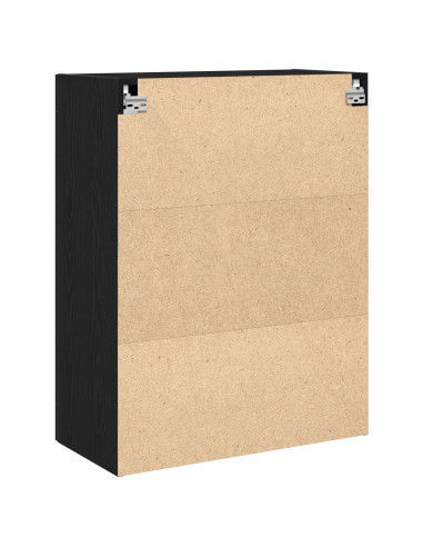 Armadietto a muro Rovere Nero 69,5 x 34 x 90 cm