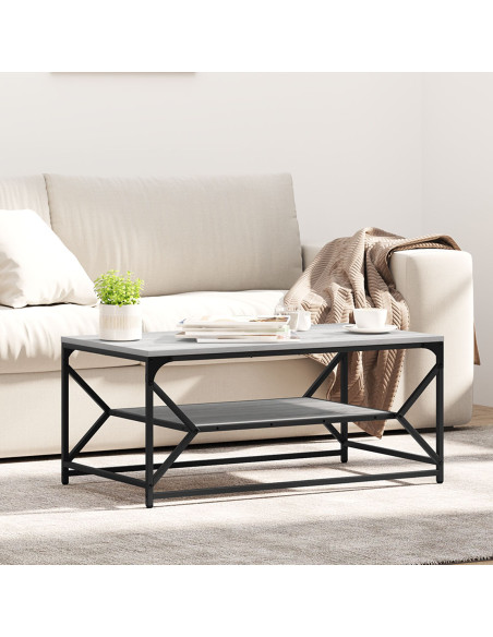 Tavolino da caffè  con ripiano Grigio Sonoma 90x50x40 cm in Legno ingegnerizzato