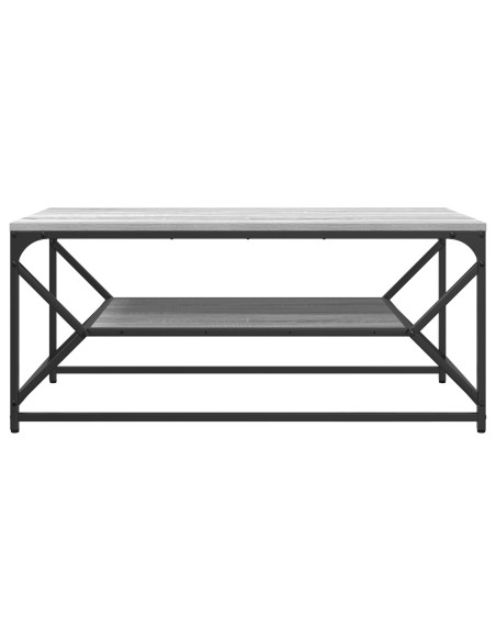 Tavolino da caffè  con ripiano Grigio Sonoma 90x50x40 cm in Legno ingegnerizzato