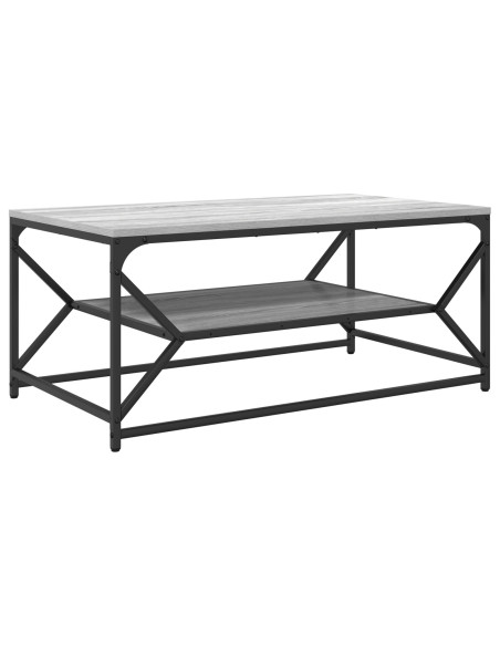 Tavolino da caffè  con ripiano Grigio Sonoma 90x50x40 cm in Legno ingegnerizzato