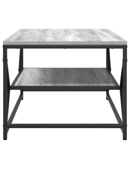 Tavolino da caffè  con ripiano Grigio Sonoma 90x50x40 cm in Legno ingegnerizzato