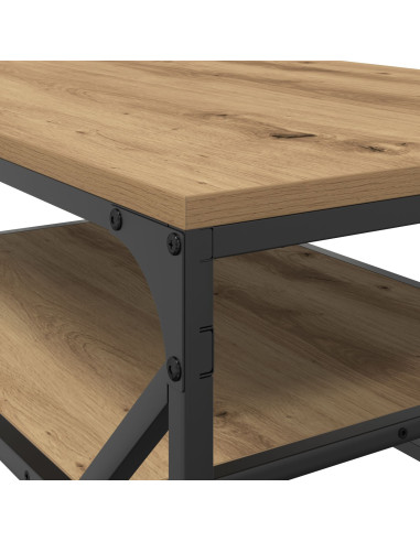 Tavolino da salotto Rovere artigianale 90 x 50 x 40 cm