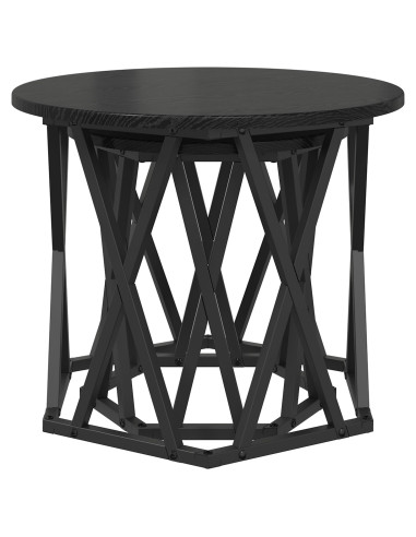 Tavolo laterale 2 pcs Rovere Nero