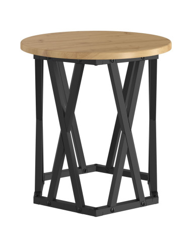 Tavolo laterale 2 pcs Rovere artigianale