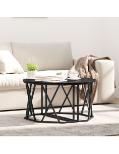 Tavolino da salotto Rovere Nero 80 x 80 x 42 cm 2