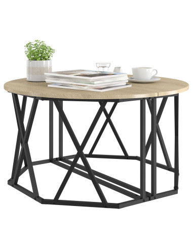 Tavolino da salotto Rovere Sonoma 80 x 80 x 42 cm