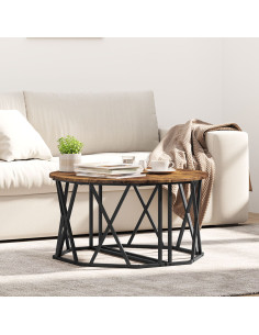 Tavolino da salotto Rovere fumé 80 x 80 x 42 cm 2