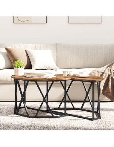 Tavolino da salotto Legno vecchio 80 x 80 x 42 cm