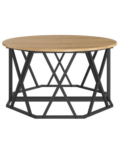 Tavolino da salotto Rovere artigianale 80 x 80 x 42 cm