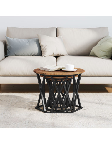 Tavolo Laterale Nesting 3 pcs Legno vecchio