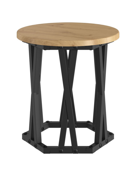 Tavolini Nesting 3 pz in Legno Ingegnerizzato Rovere Artigianale