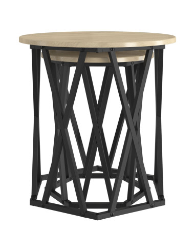 Tavolino da salotto 2 pcs Rovere Sonoma