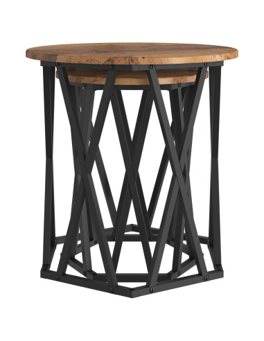 Tavolino da salotto 2 pcs Legno vecchio