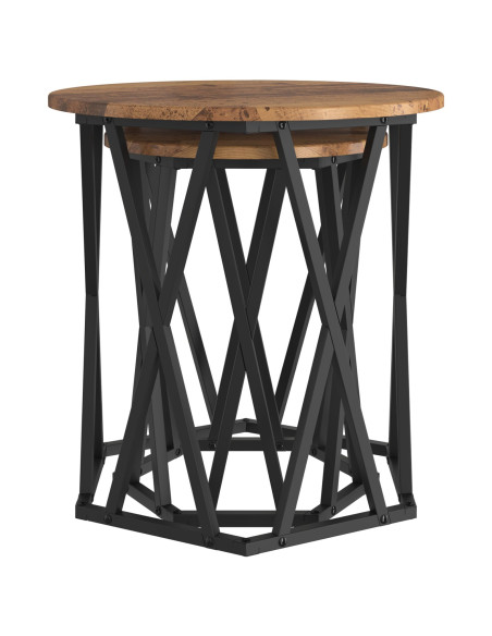 Tavolino da salotto 2 pcs Legno vecchio