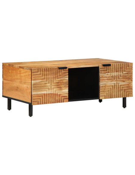 Tavolino da caffè 100x54x40 cm in legno massello di acacia