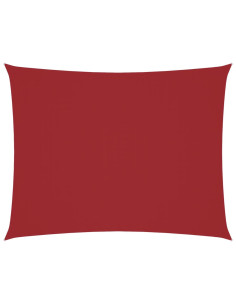 Parasole a Vela Tessuto Oxford Rettangolare 5x7m Rosso 2