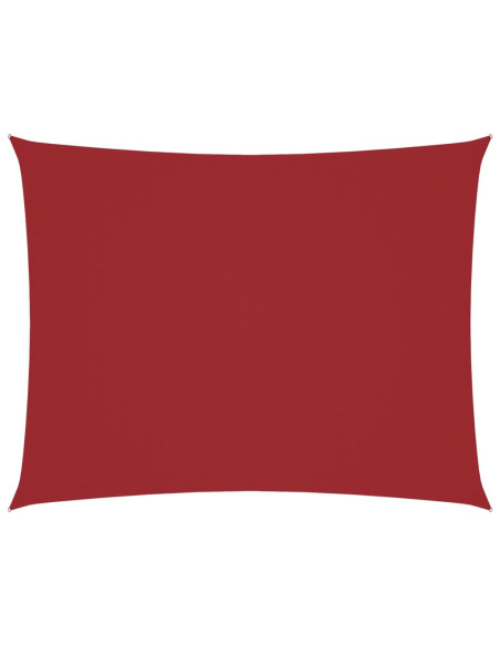 Parasole a Vela Tessuto Oxford Rettangolare 5x7m Rosso