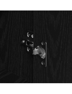 Credenza Rovere Nero 79 x 38 x 80 cm Legno multistrato 2