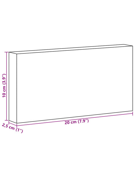 Pietre di Sale 20 pezzi 20x10x2,5 cm 23 kg Rosa