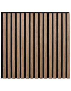 Pannelli Acustici da Parete 2 pz Doghe Rovere Impiallacciato