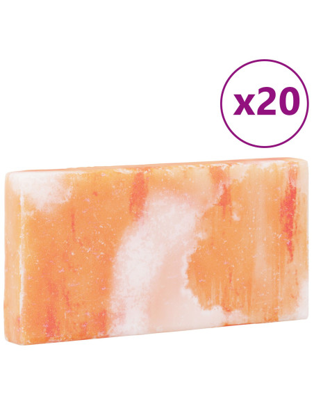 Pietre di Sale 20 pezzi 20x10x2,5 cm 23 kg Rosa