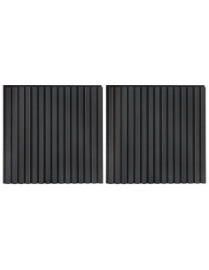 Pannelli Acustici da Parete 2 pz Doghe Rovere Impiallacciato 2
