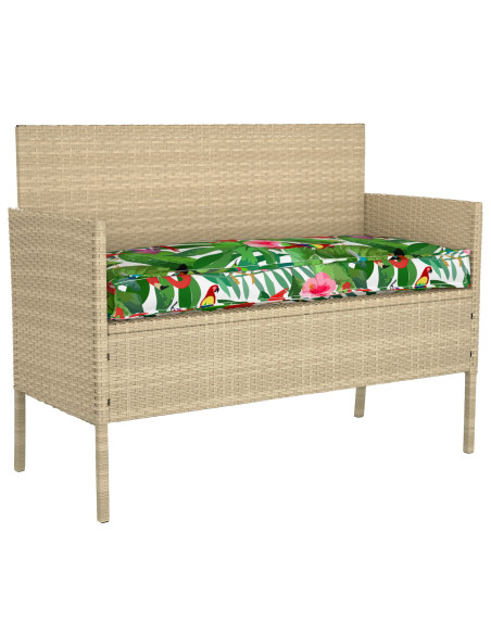 Cuscino da Esterno  Giungla Tropicale Poliestere 110 x 40 x 8 cm