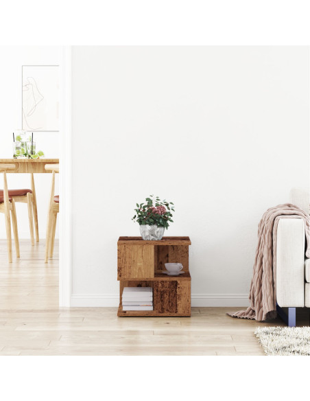 Tavolo laterale Legno vecchio 30 x 30 x 55 cm Legno multistrato