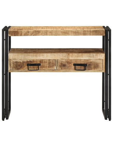 Tavolo consolle Marrone 90 x 33 x 75 cm Legno di mango massello