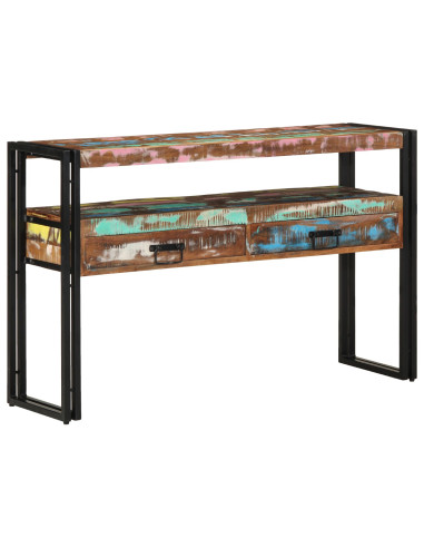 Tavolo consolle 120 x 33 x 75 cm Legno Recuperato Massello