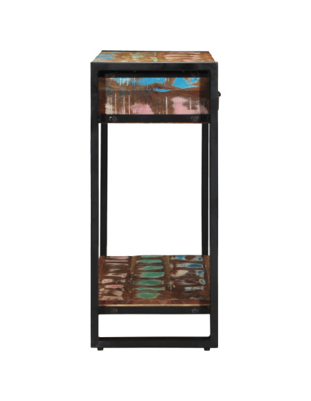 Tavolo consolle Multicolore Legno Recuperato Massello