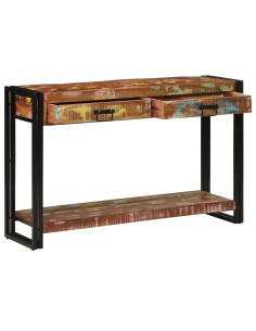 Tavolo consolle Multicolore Legno Recuperato Massello 2