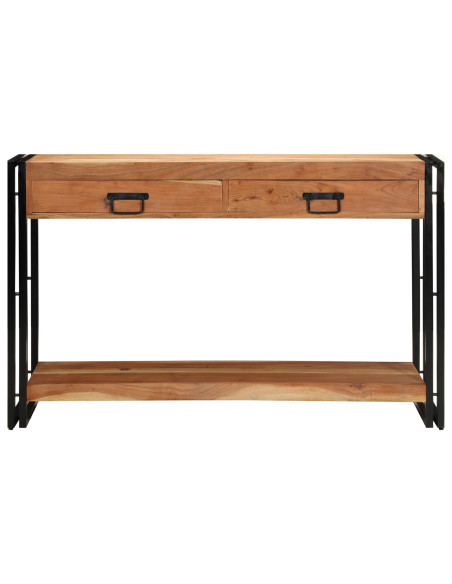 Tavolo Consolle  120x33x75 cm Legno Massello di Acacia