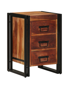 Armadio da Notte 40 x 40 x 59 cm Legno di Acacia Massello 2