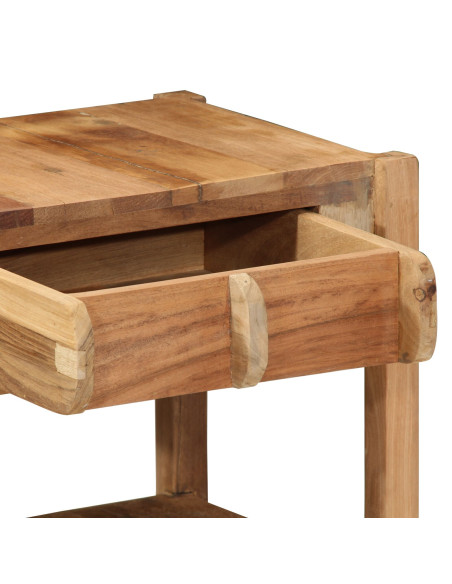 Tavolino 43x32x46 cm Legno Massello Recuperato
