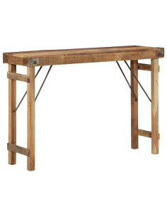 Tavolino Marrone 110 x 35 x 76 cm Legno Recuperato Massello 2