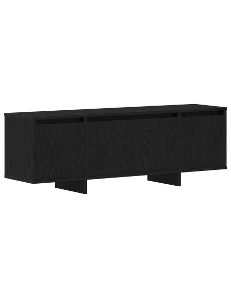 Mobile TV  Nero Rovere 120x30x40,5 cm in legno ingegnerizzato