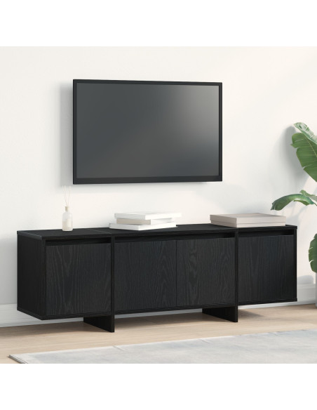 Mobile TV Rovere Nero 120 x 30 x 40,5 cm Legno multistrato