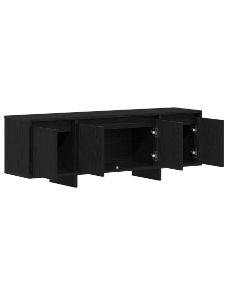 Mobile TV Rovere Nero 120 x 30 x 40,5 cm Legno multistrato