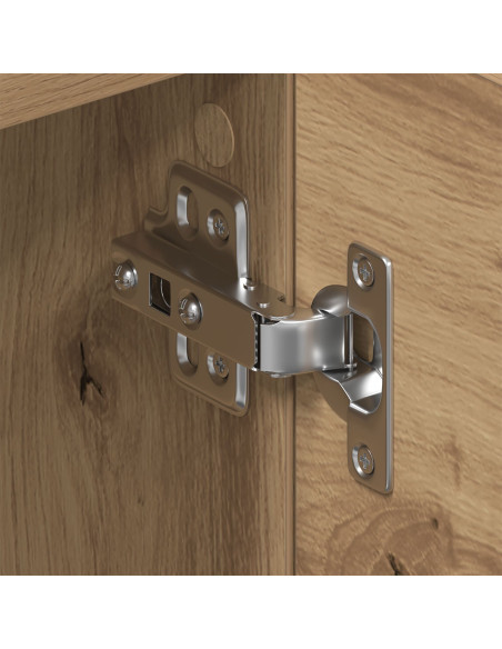 Supporto TV in Rovere Artigianale - 150x30x50 cm - Realizzato in Legno Ingegnerizzato
